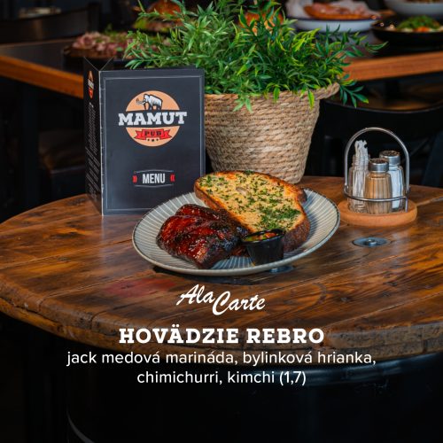 Hovädzie rebro – Mamut Poprad – AlaCarte 2025