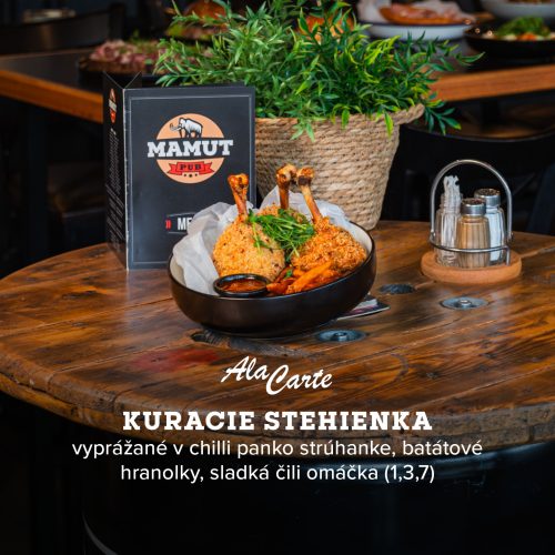 Kuracie stehienka – Mamut Poprad – AlaCarte 2025
